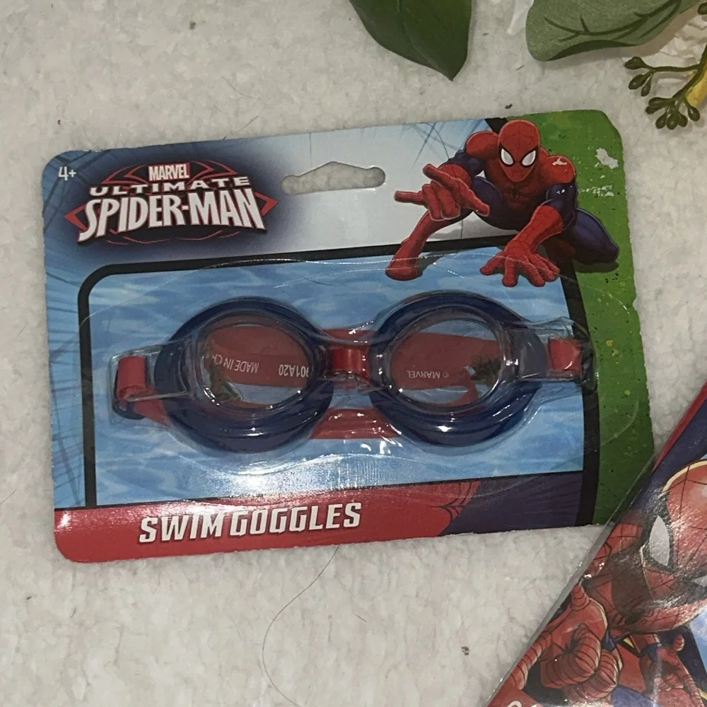 Spiderman Swim Goggles and Arm Floats‎ Floaties Swimming Fun Marvel Ultimate